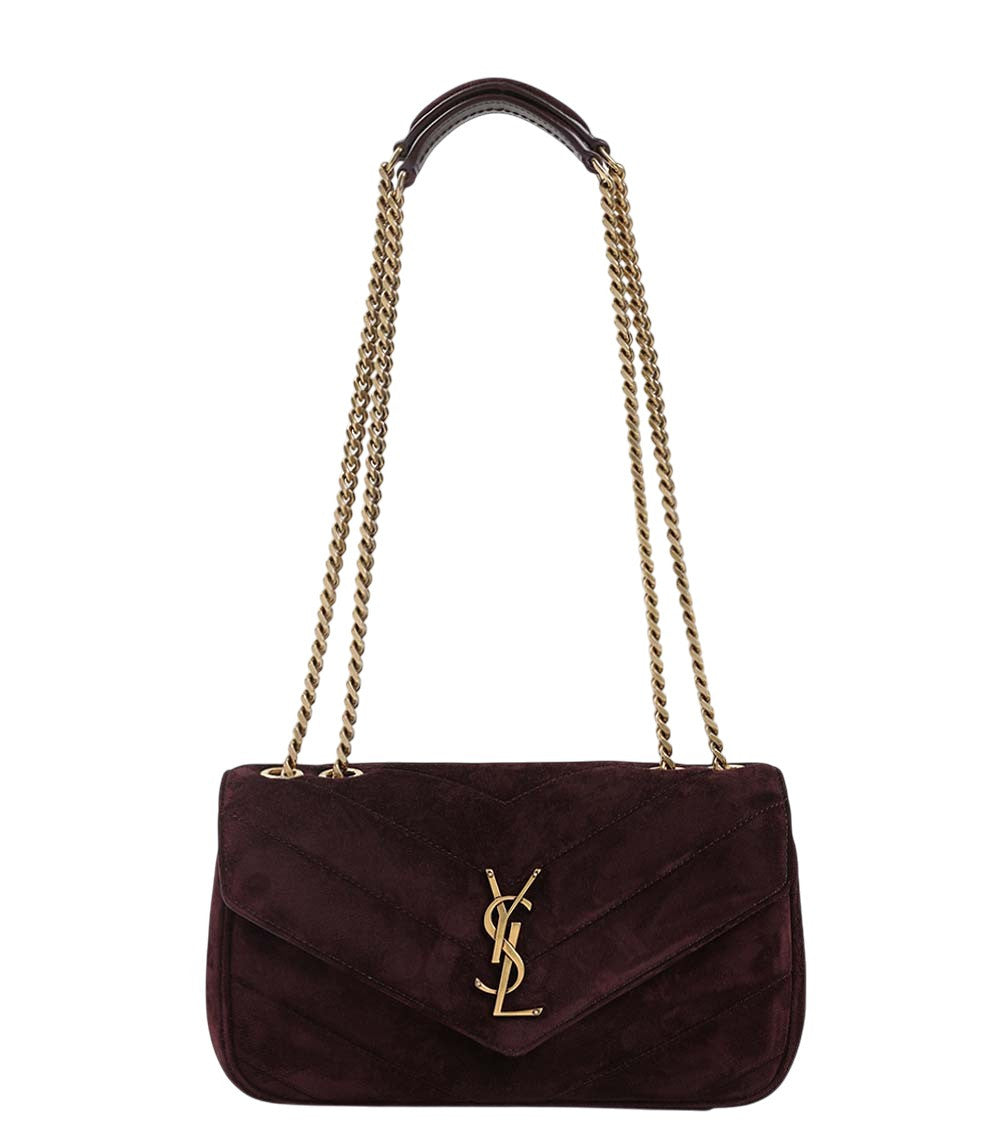 Maroon Loulou Small Shoulder Bag 1