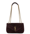 Maroon Loulou Small Shoulder Bag 1