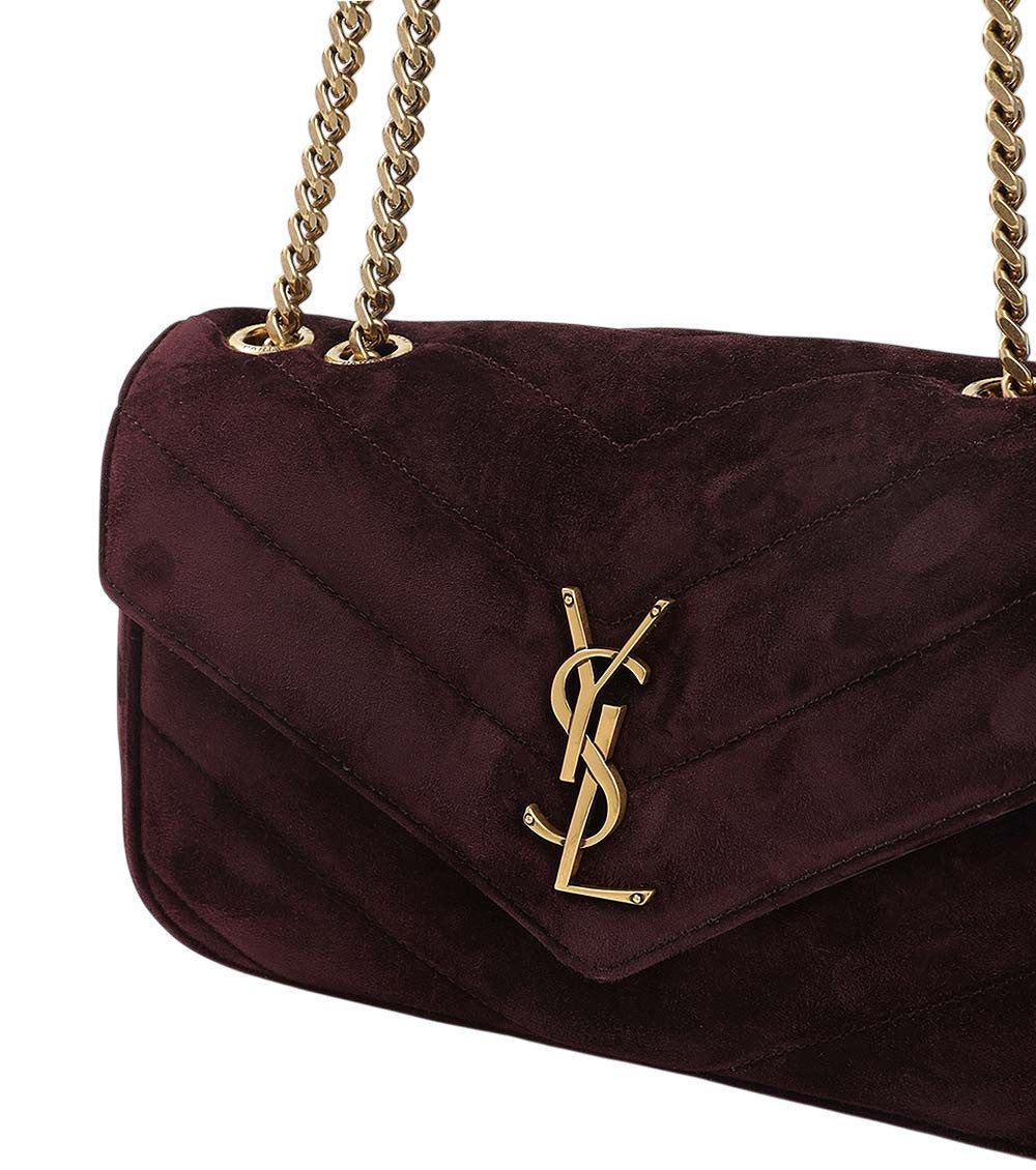 Maroon Loulou Small Shoulder Bag 3