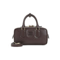 Dark Brown Arcadie Satchel 1