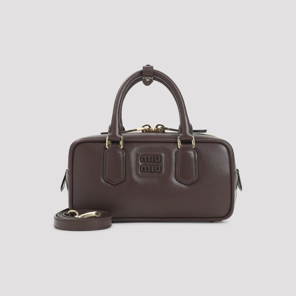 Dark Brown Arcadie Satchel 3
