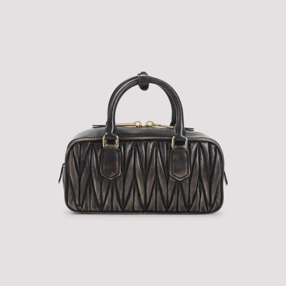 Dark Brown Logo Satchel 4