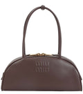 Dark Brown Beau Medium Shoulder Bag 1