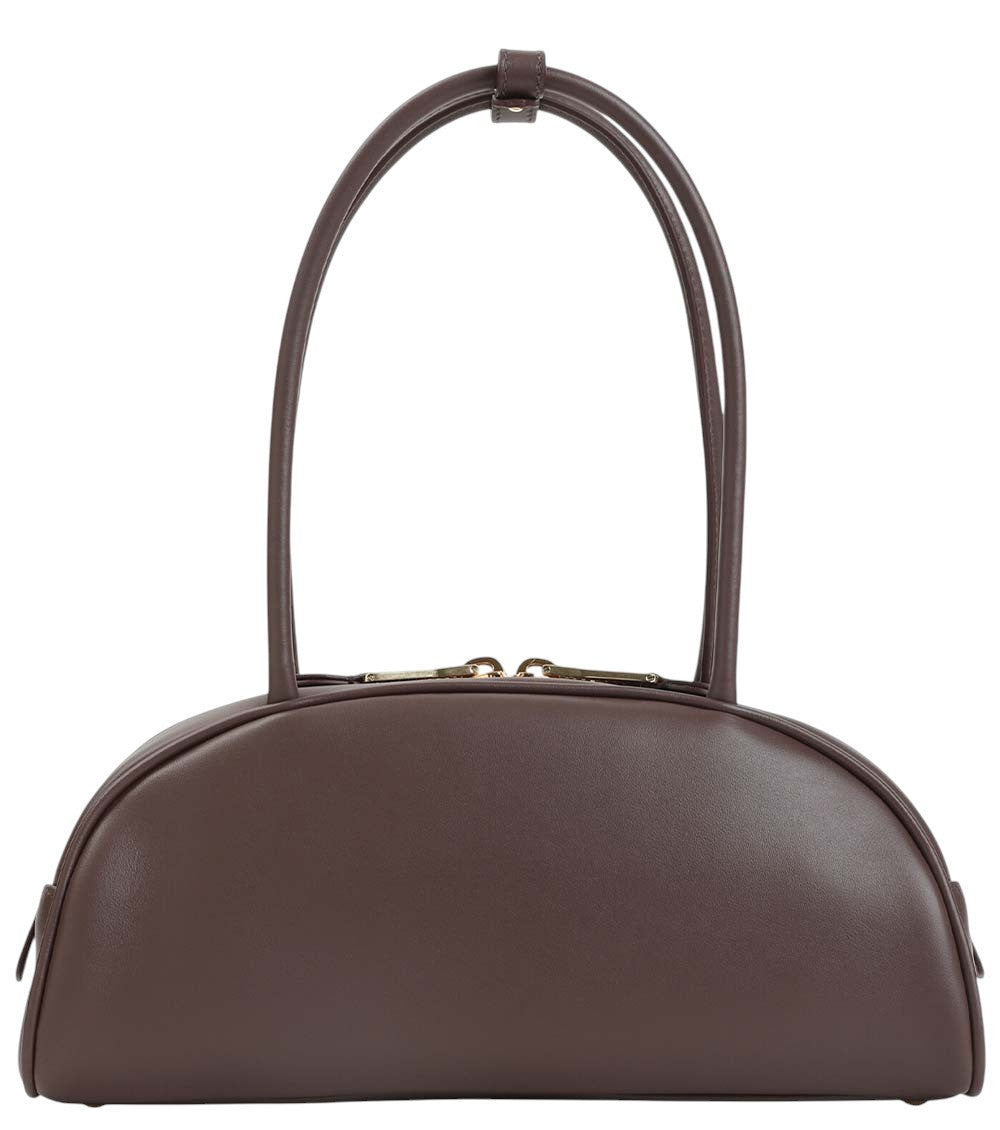 Dark Brown Beau Medium Shoulder Bag 2