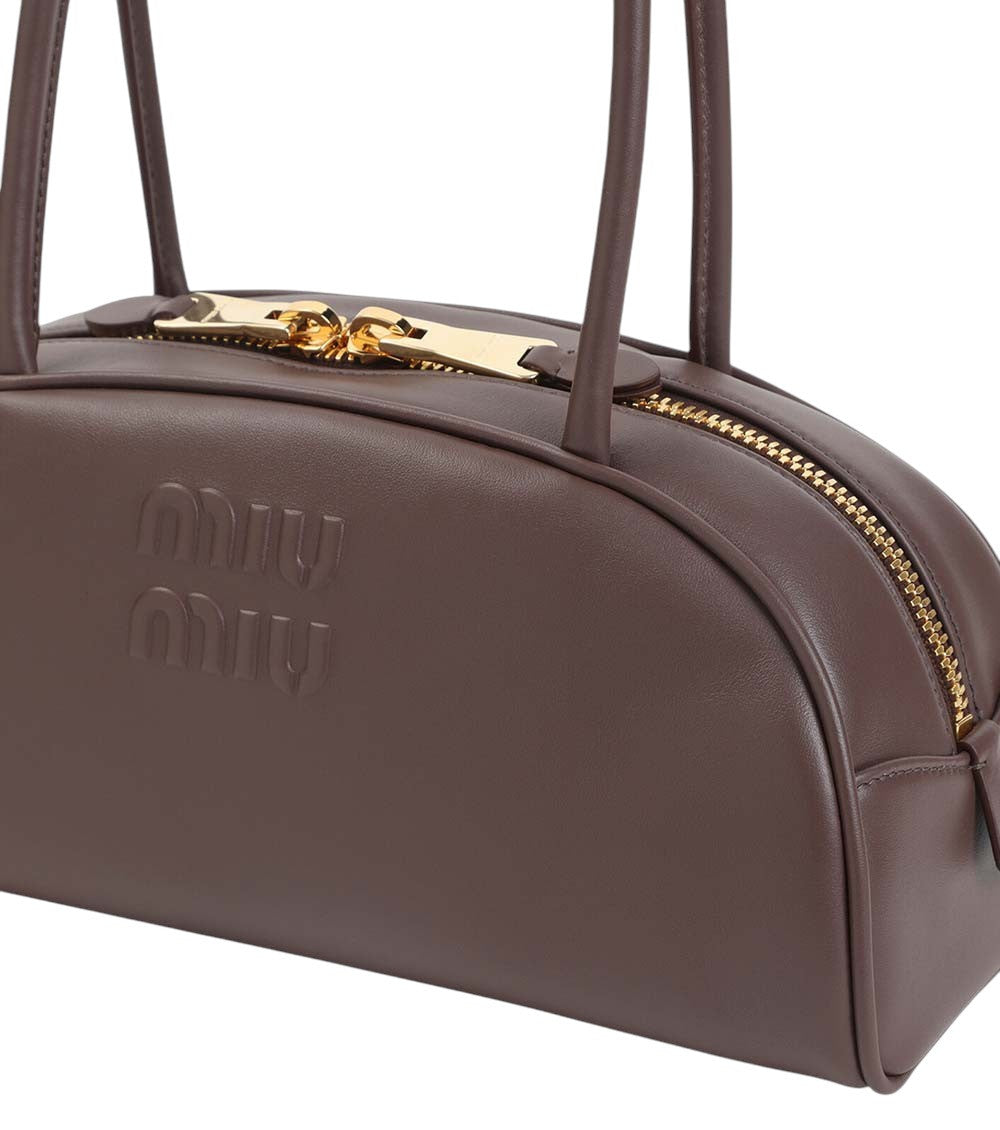 Dark Brown Beau Medium Shoulder Bag 3