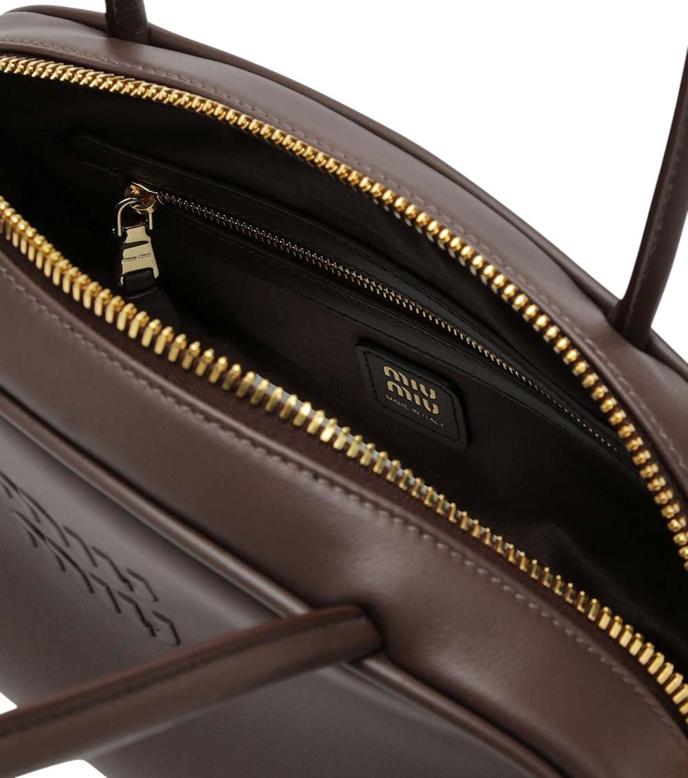 Dark Brown Beau Medium Shoulder Bag 4