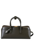 Dark Green Delta Small Satchel 1
