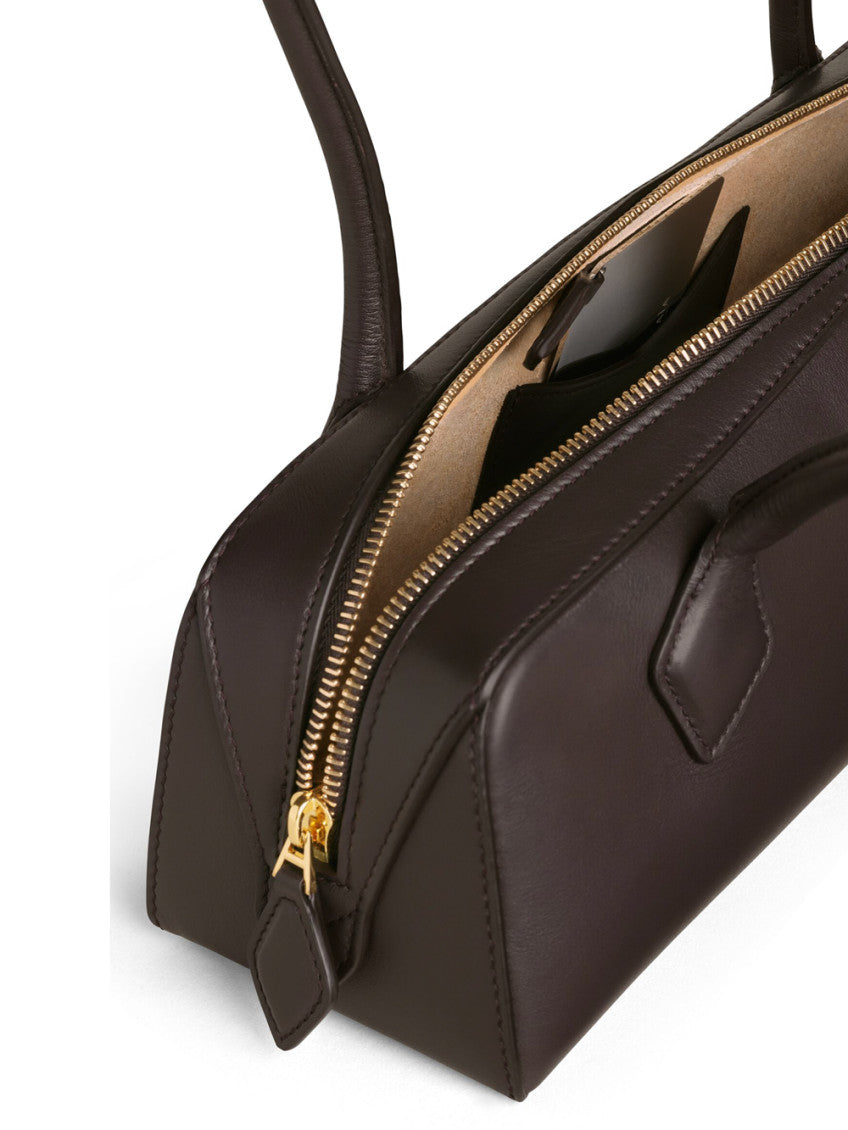 Dark Brown Le Teckel Medium Shoulder Bag 3
