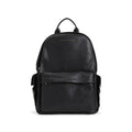 Black leather zip backpack 1