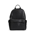 Black leather zip backpack 1