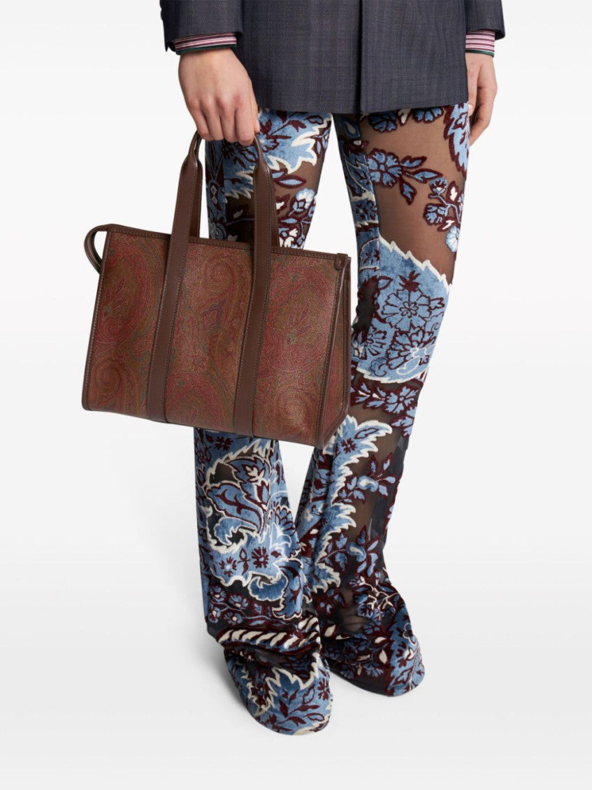 Brown 'Boleto Arnica' Medium Tote Bag 2