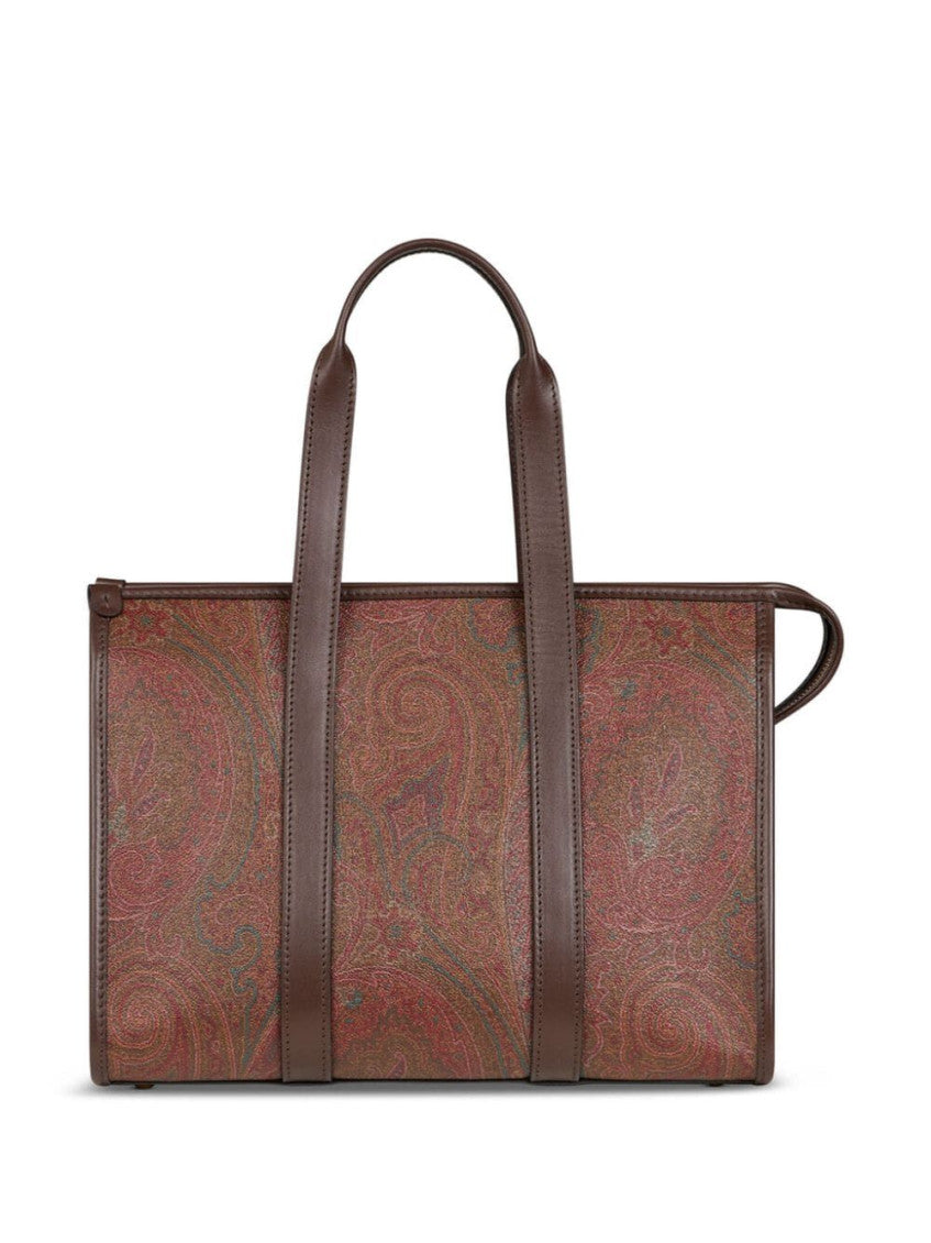 Brown 'Boleto Arnica' Medium Tote Bag 3
