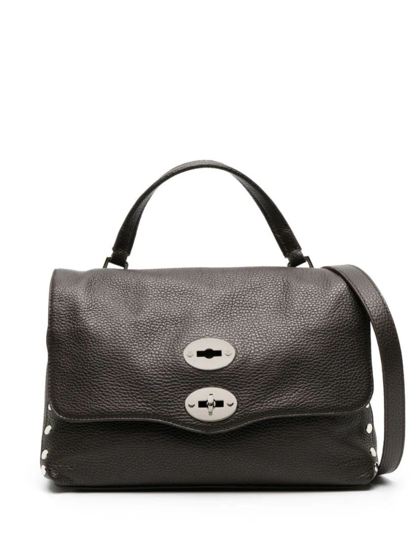 Dark Brown Postina Small Satchel 1