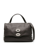 Dark Brown Postina Small Satchel 1