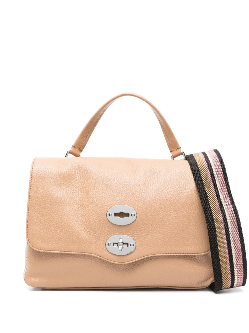 Light Brown Postina Satchel 1
