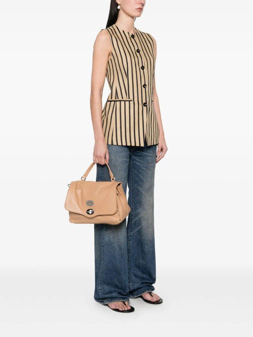 Light Brown Postina Satchel 2