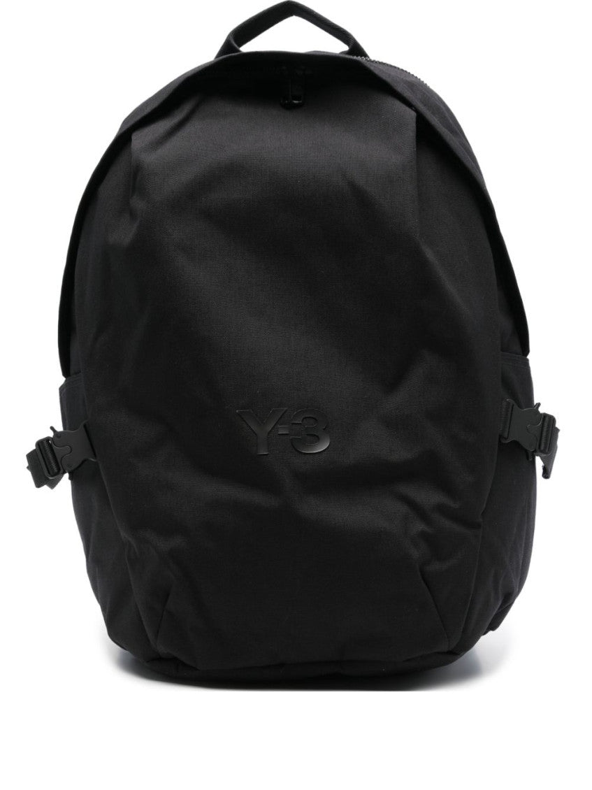 Black Logo Large Backpack 1