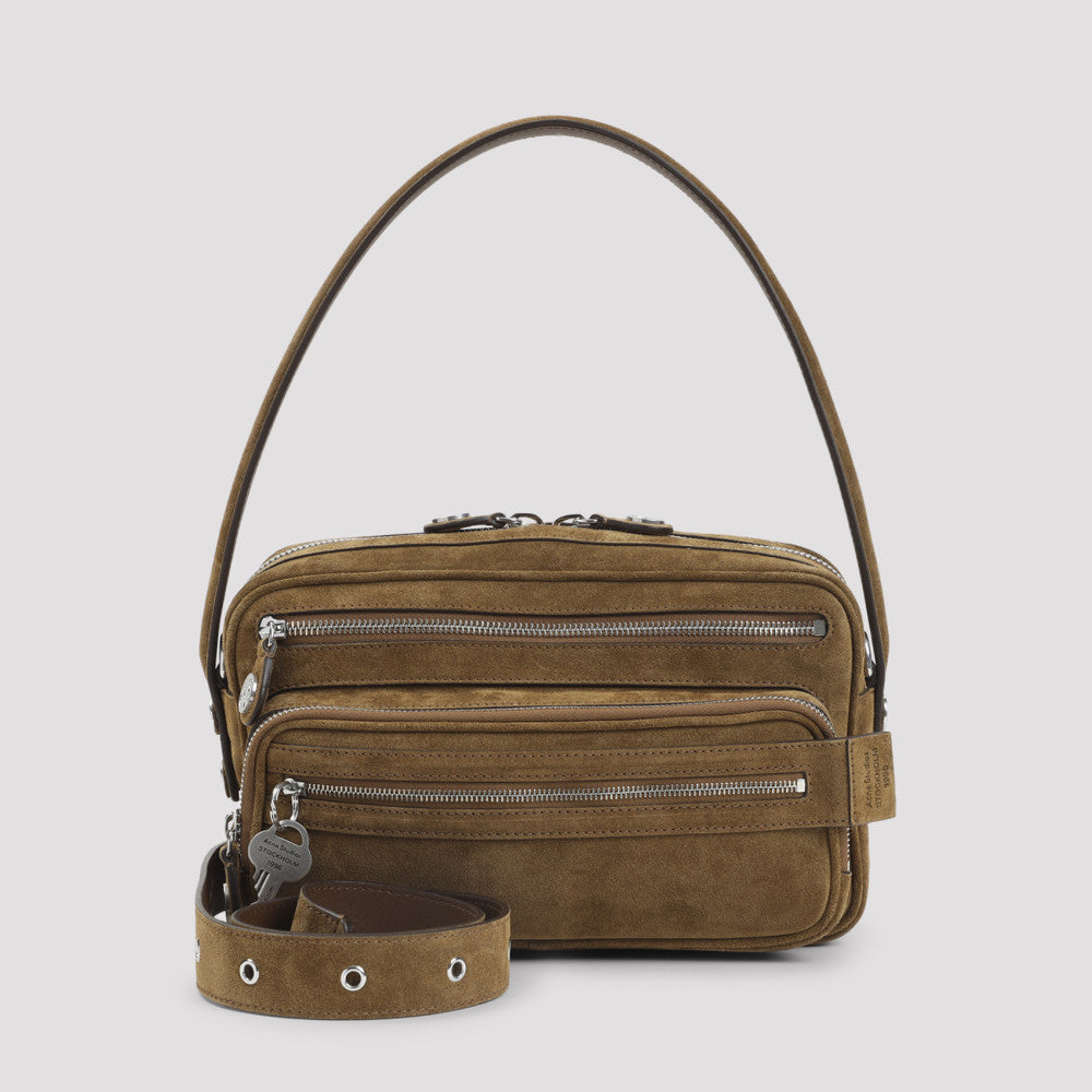 Brown Suede Shoulder Bag 2