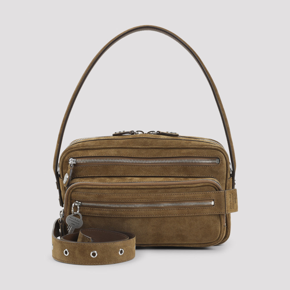 Brown Suede Shoulder Bag 3