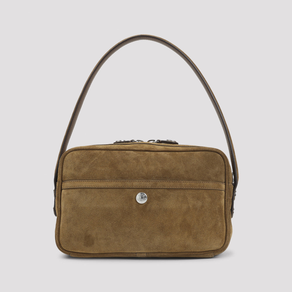 Brown Suede Shoulder Bag 4