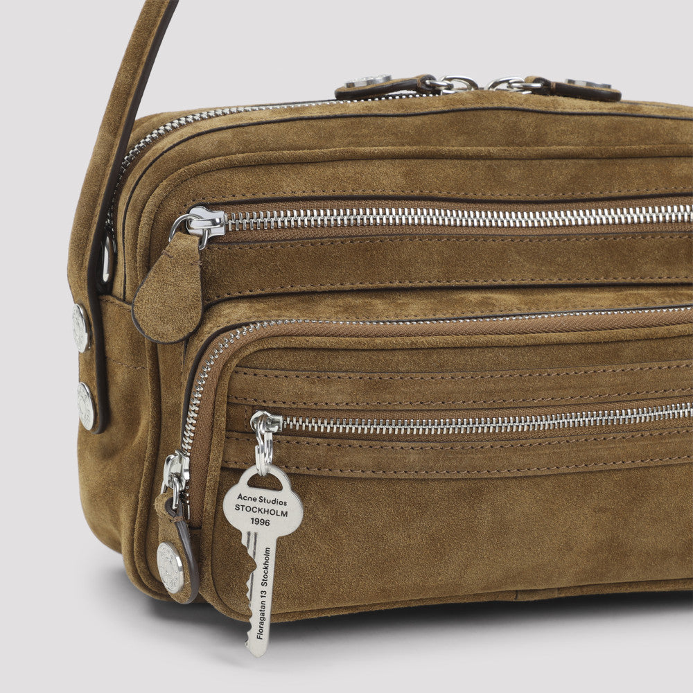 Brown Suede Shoulder Bag 5