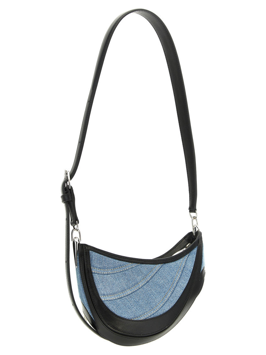 Multicolor small denim spiral curve 01 shoulder bag 2
