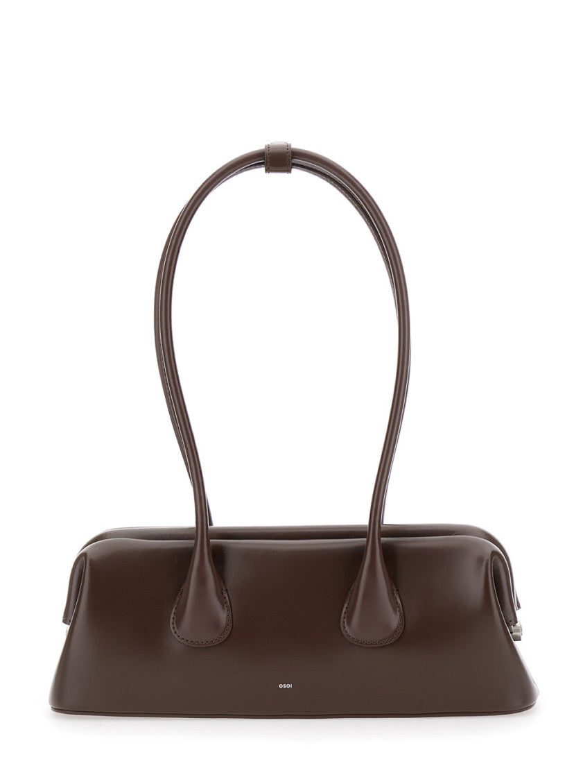 Brown Leather shoulder bag 1