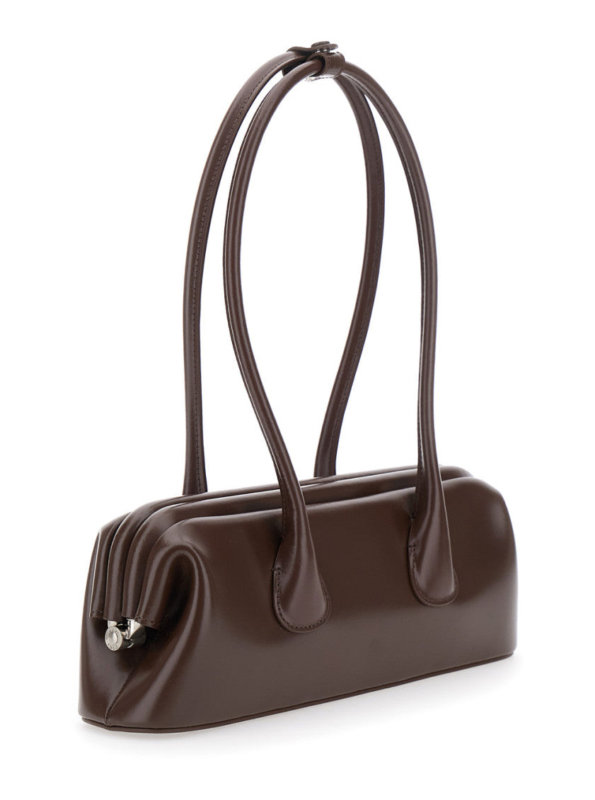 Brown Leather shoulder bag 3