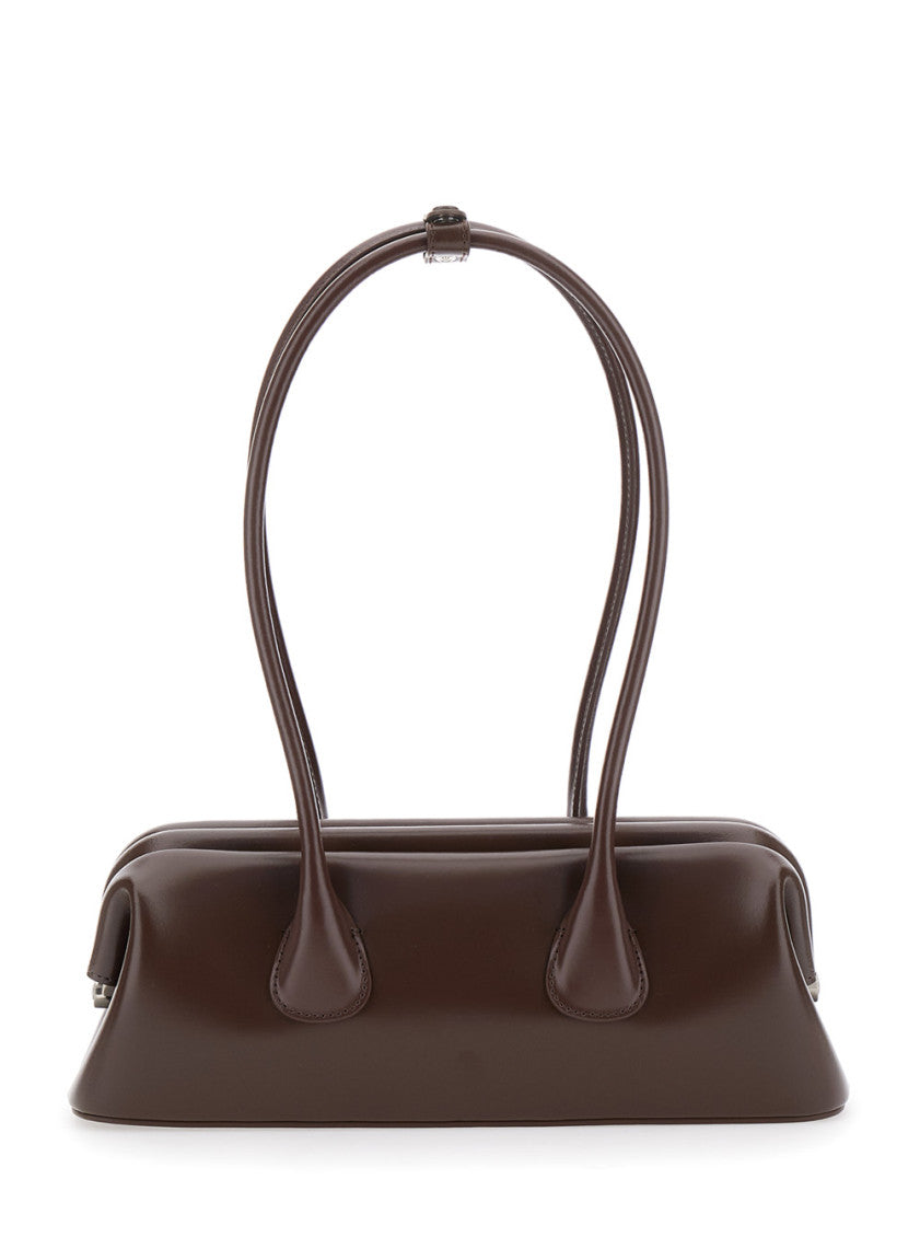 Brown Leather shoulder bag 4