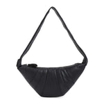Black Croissant Medium Shoulder Bag 1