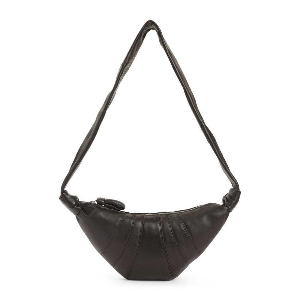 Dark Brown Croissant Shoulder Bag 1