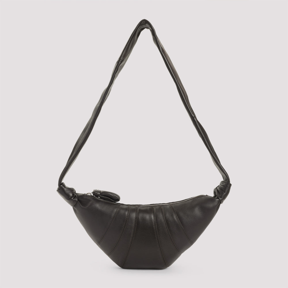Dark Brown Croissant Shoulder Bag 3