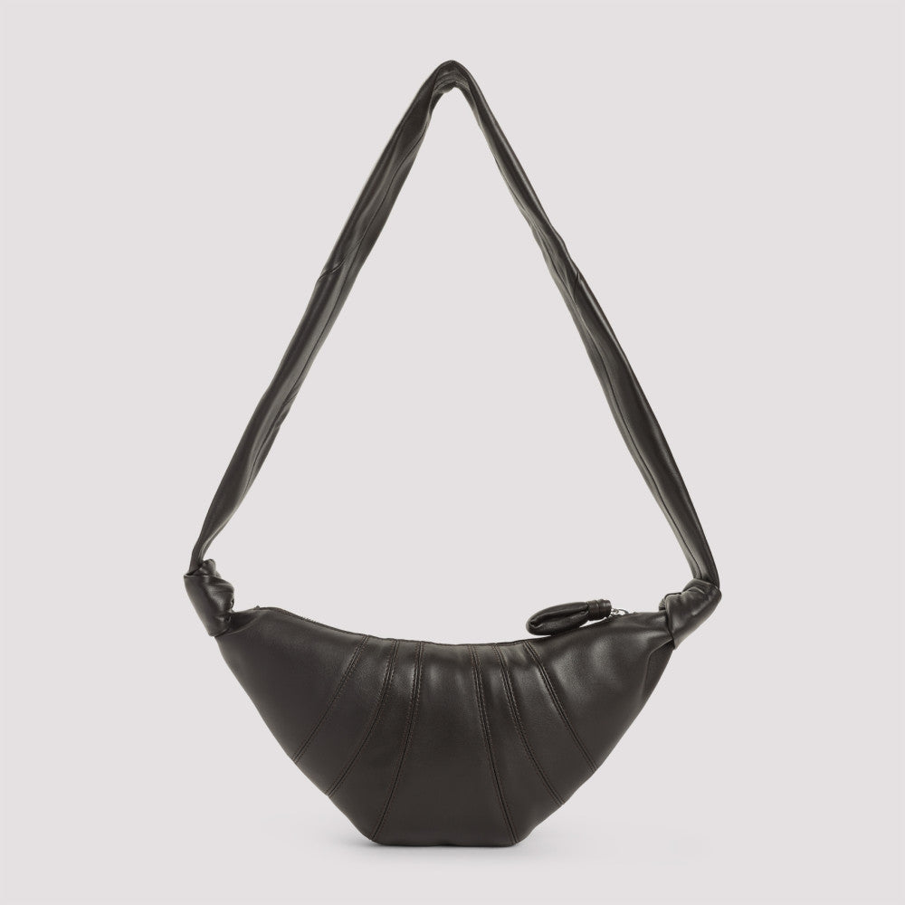Dark Brown Croissant Shoulder Bag 4