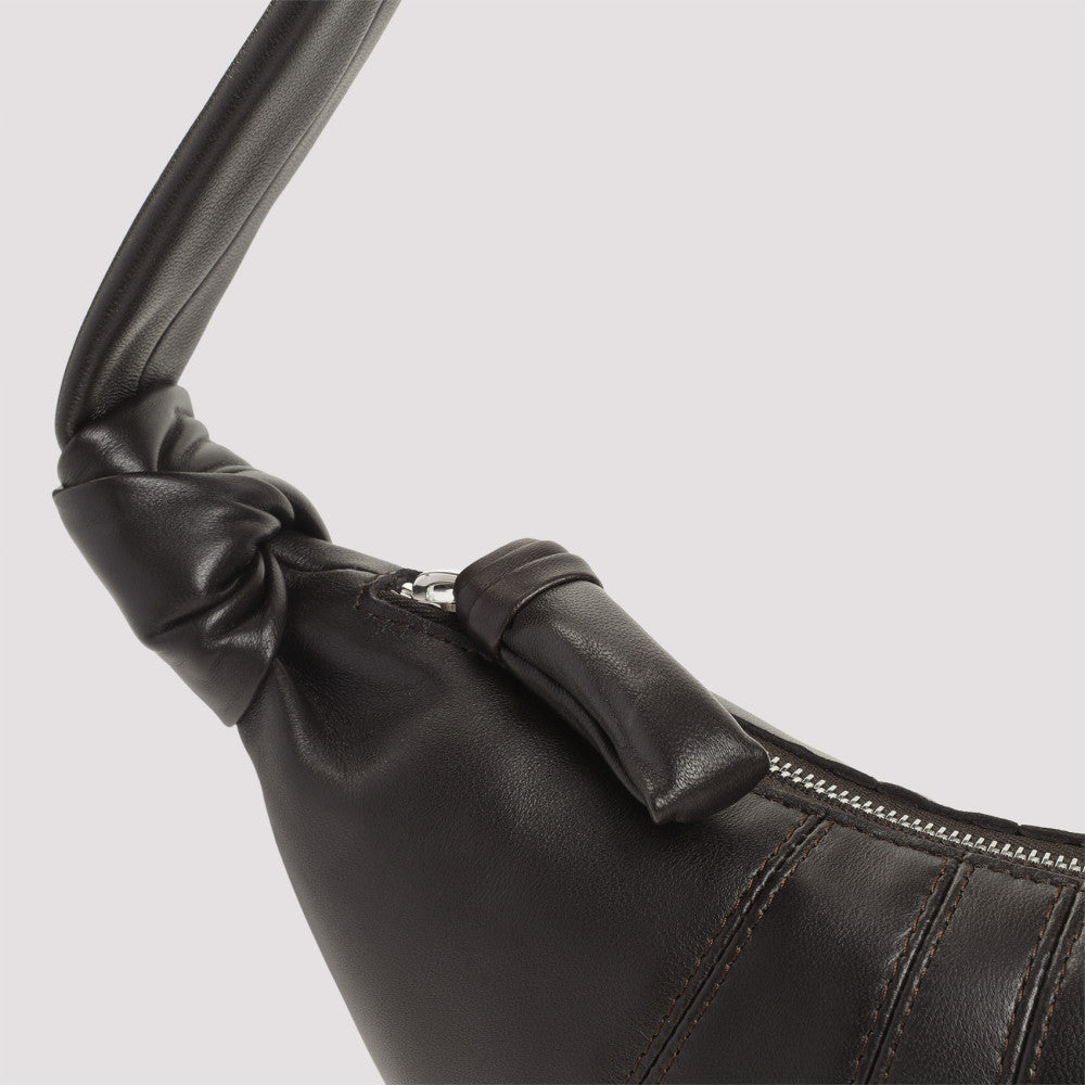 Dark Brown Croissant Shoulder Bag 5