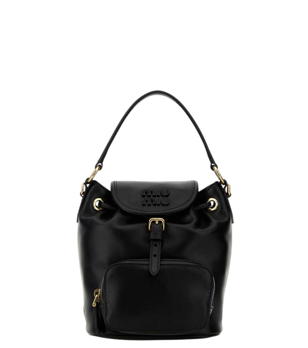 Black Logo Mini Backpack 1
