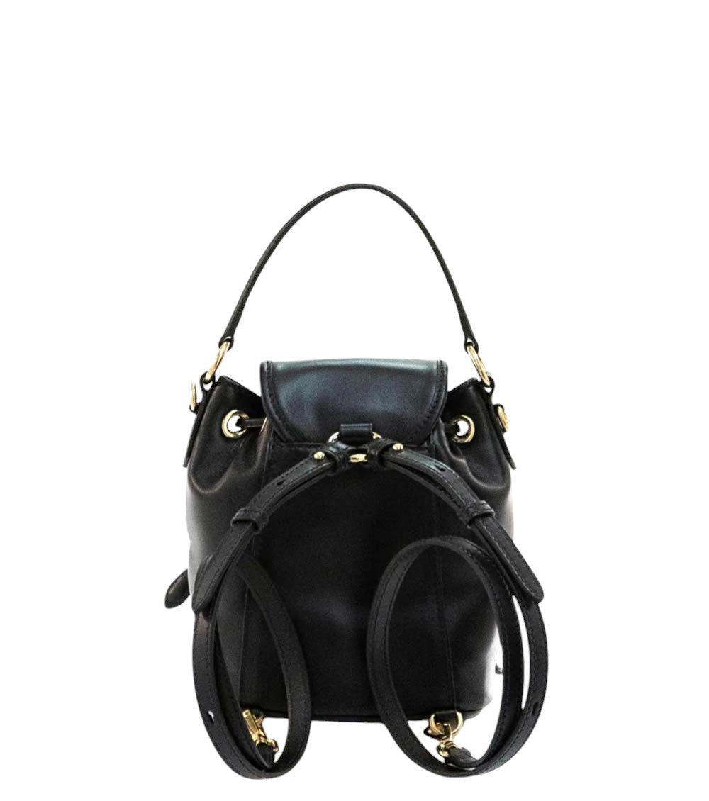 Black Logo Mini Backpack 3