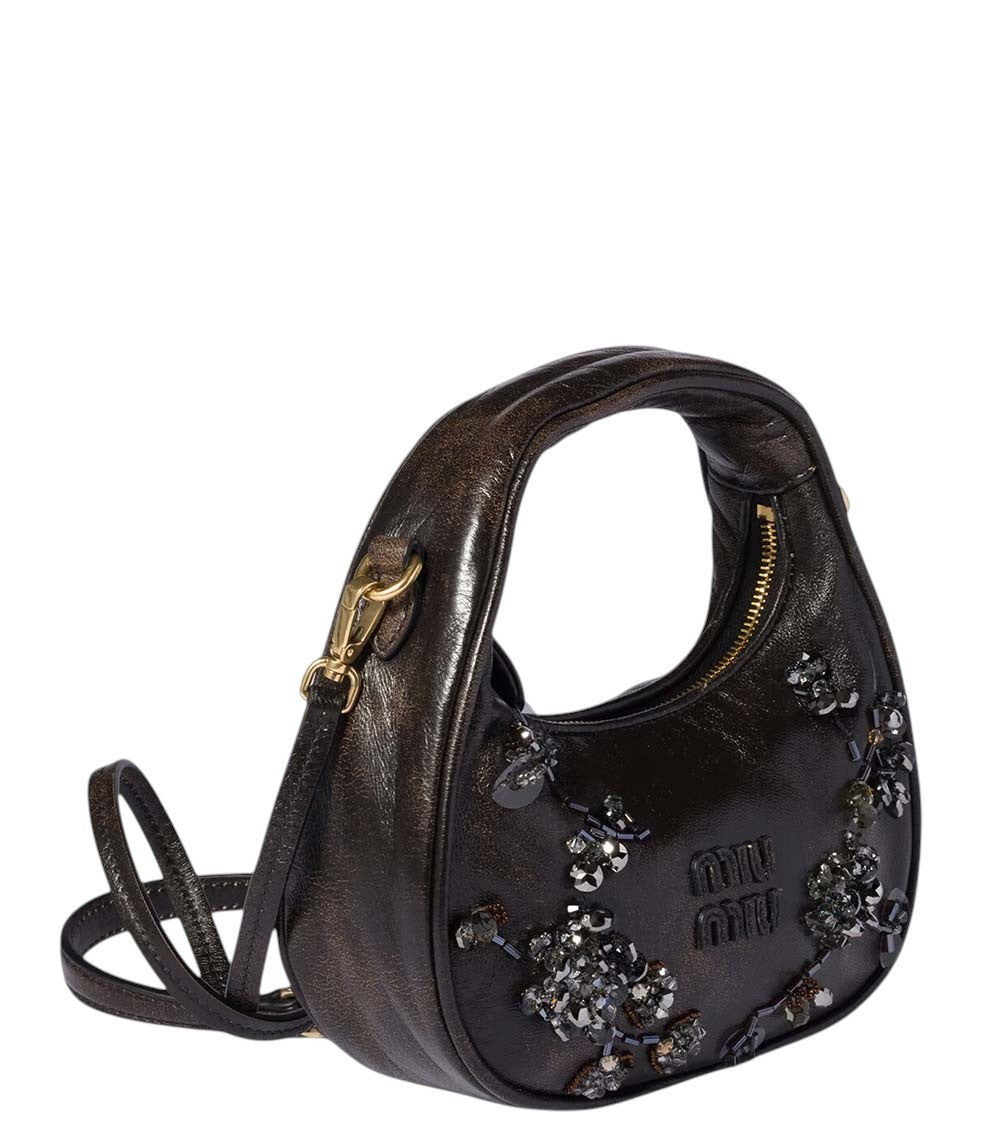 Coffee Wander Embroidered Mini Hobo 2