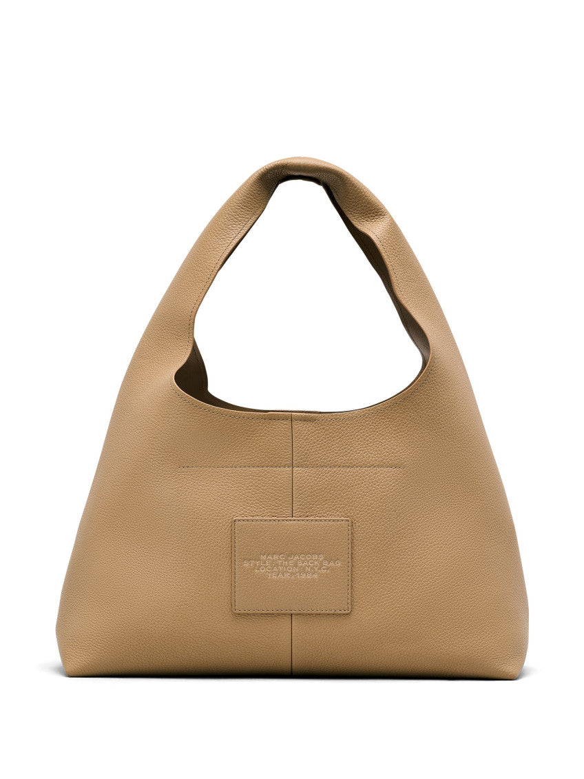 Brown  Large Sack Leather Bag 4