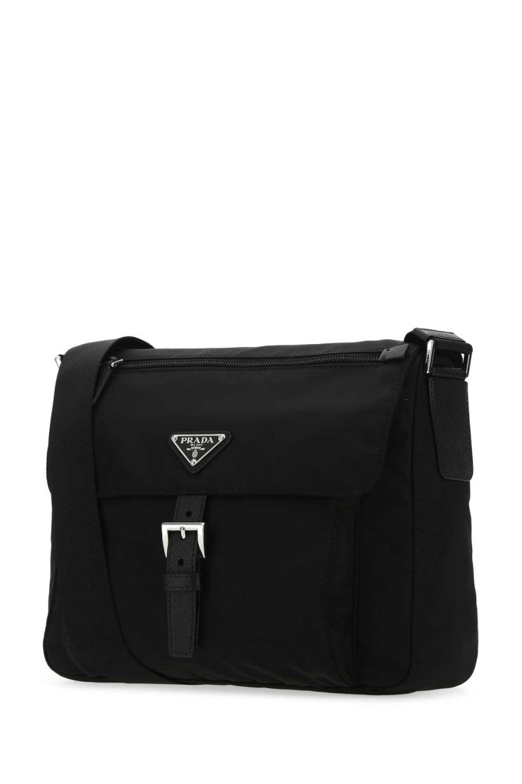 Black logo-plaque Crossbody Bag 2