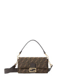 Brown Logo Medium Shoulder Bag 1