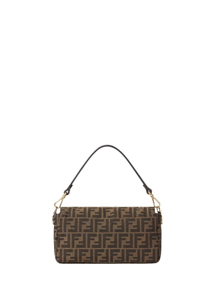 Brown Logo Medium Shoulder Bag 3