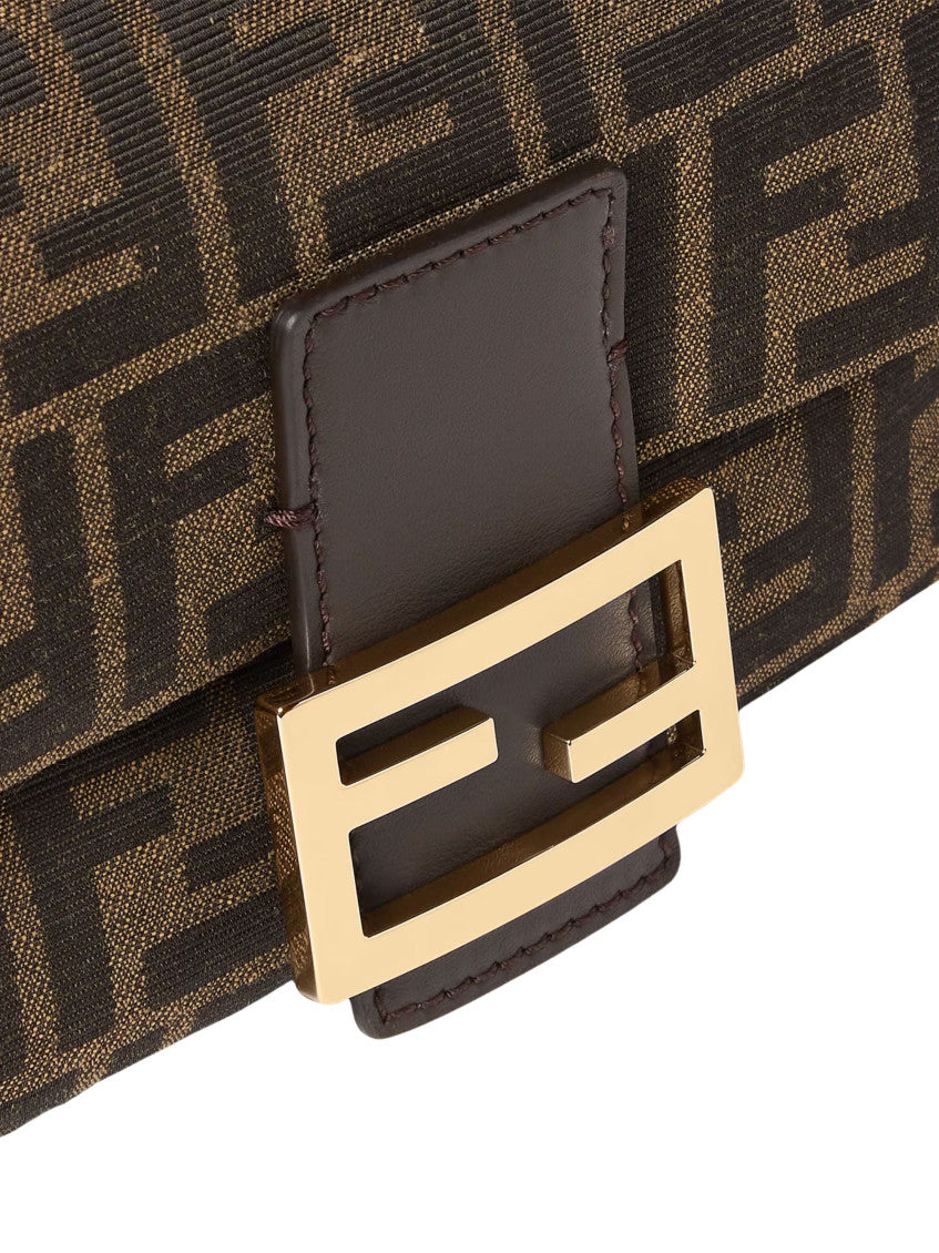 Brown Logo Medium Shoulder Bag 4