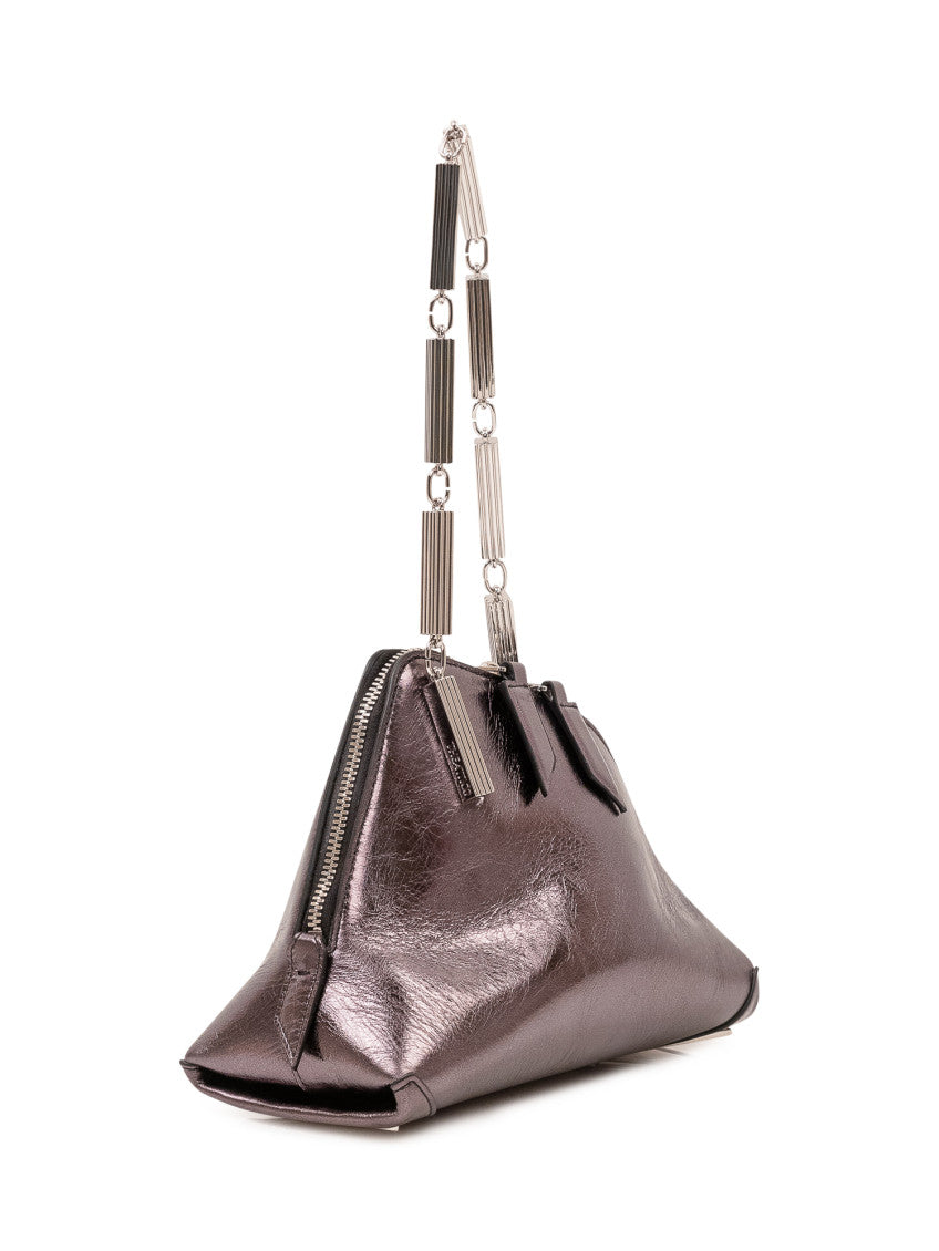 Silver La Scala Mini Clutch 2