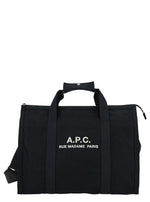 Black Récupération canvas tote bag 1