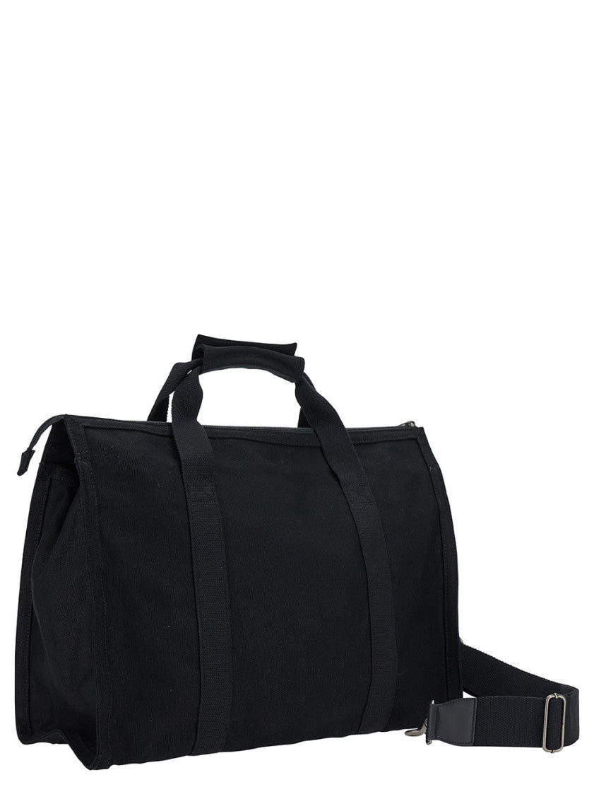 Black Récupération canvas tote bag 3