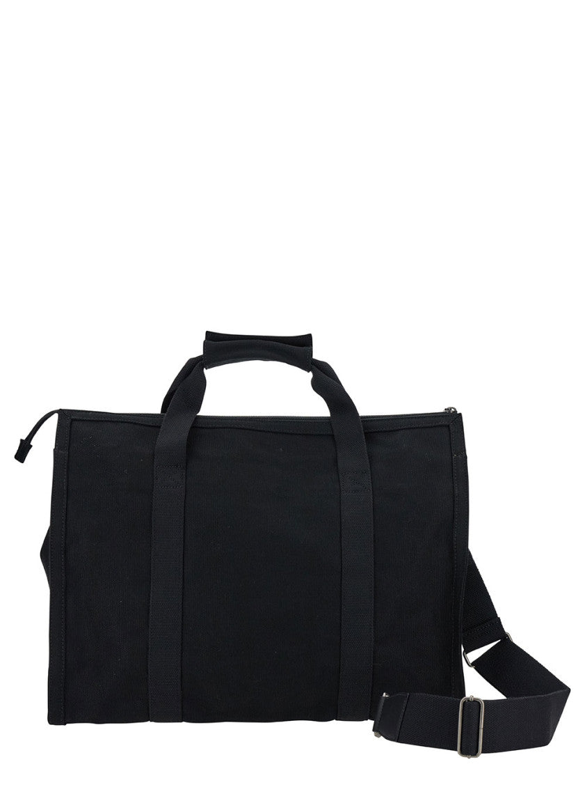 Black Récupération canvas tote bag 4