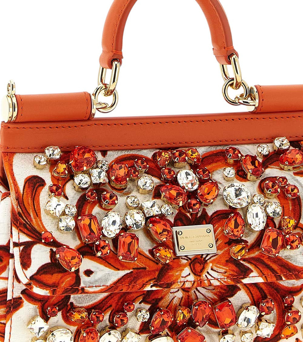 Orange Sicily Mini Satchel 3