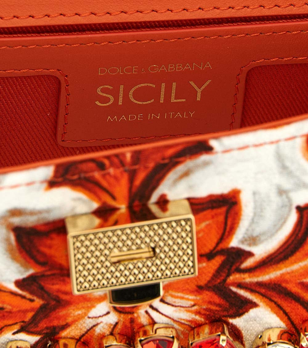 Orange Sicily Mini Satchel 4