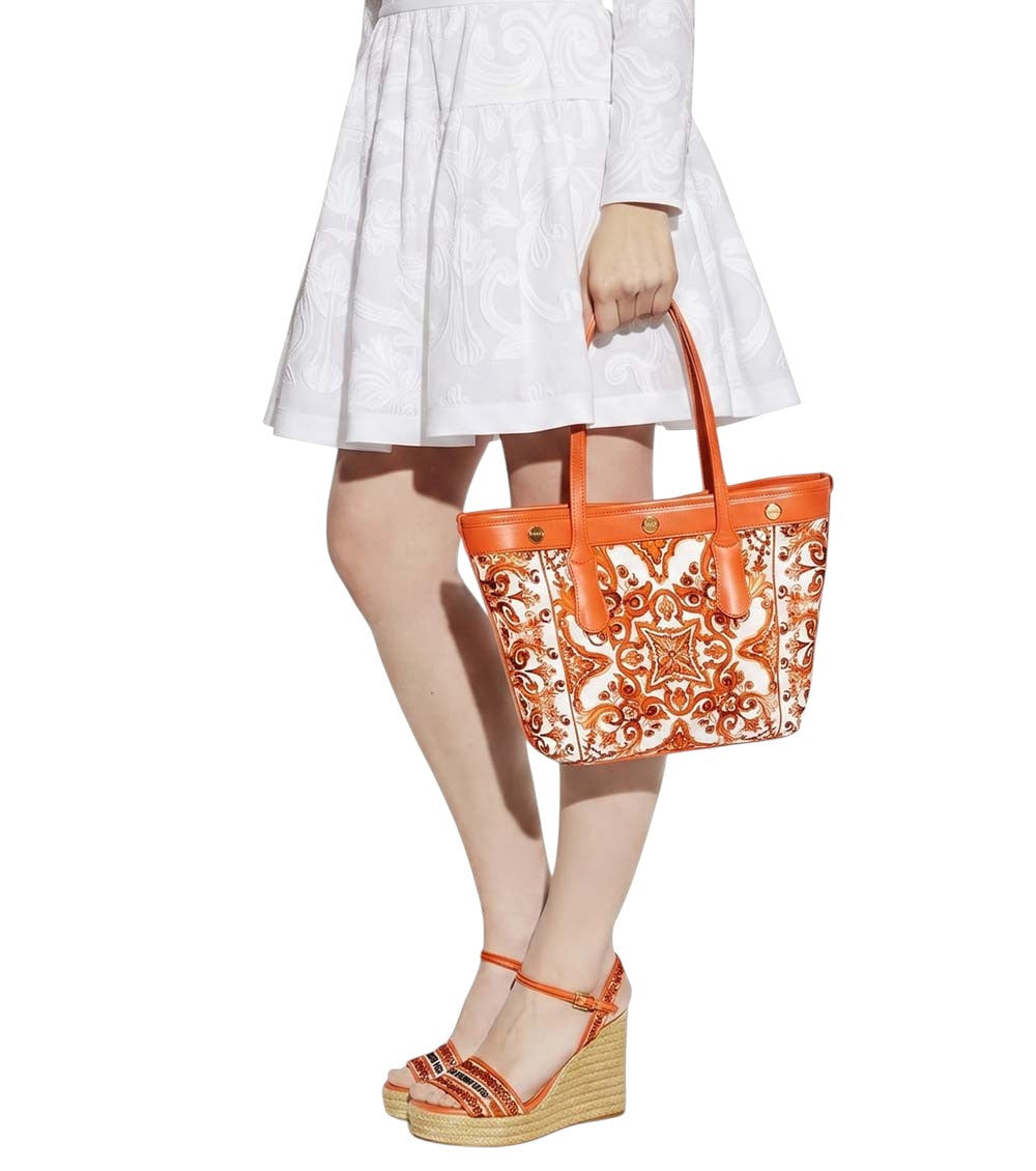 Orange Atene Small Tote 5