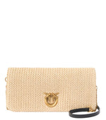 Beige Love Click Soft Medium Crossbody Bag 1